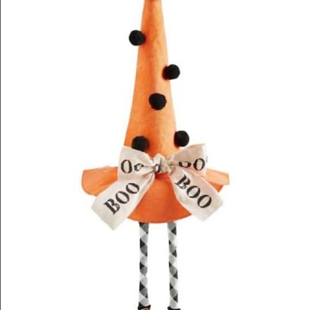 Sold.Mud pie Halloween large decorative hat with dangle legs.